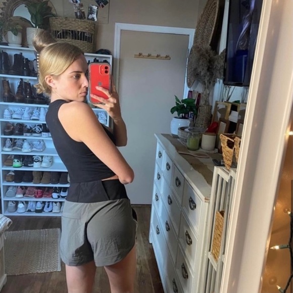Athleta ascend high waisted shorts with stripes - Picture 8 of 10